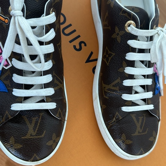 Louis Vuitton Brown Monogram Canvas Frontrow Low Top Sneakers Size 38 - Picture 7 of 10